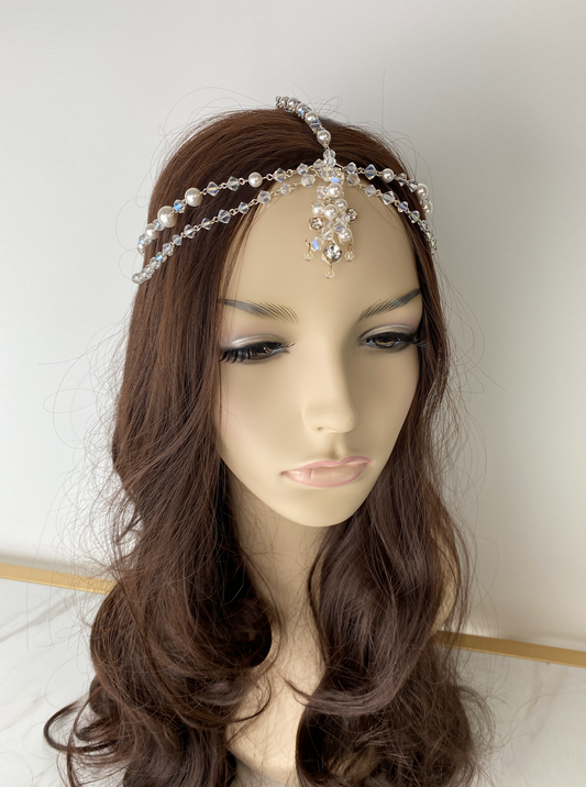 "Mikayla" Diamond Headpiece - kaftanbling